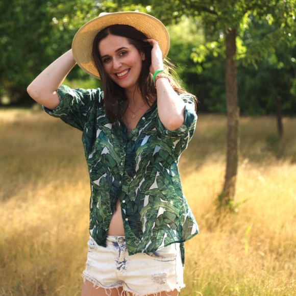 Banana leaf print shirt Clearance